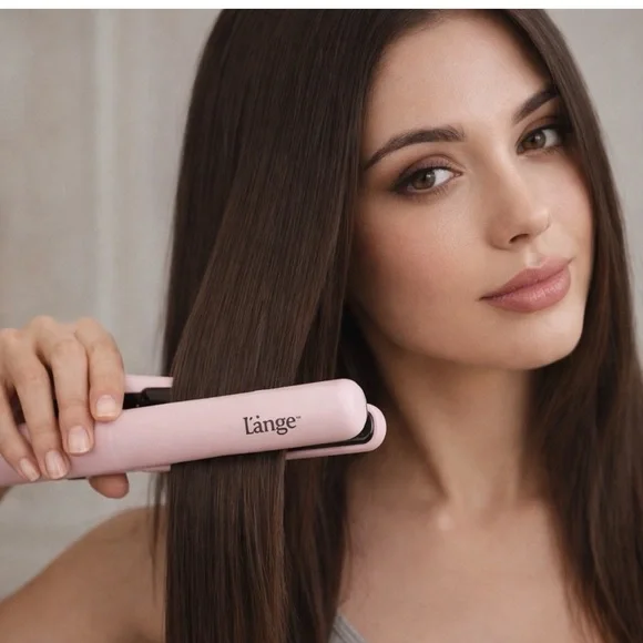 Lange Ceramic Flat Iron in Soft Pink new sealed! - Picture 2 of 4